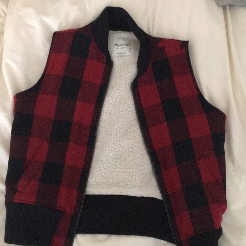 Madewell Buffalo check vest
